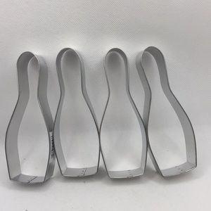 Bundle of 4 Bowling Pin Shaped Cookie Cutters